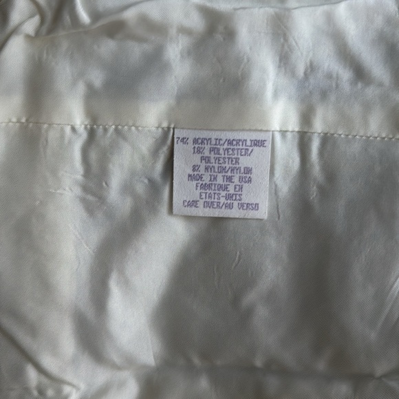 Ann Klein Pastel Green Blue Cream Tweed Jacket - Picture 8 of 13